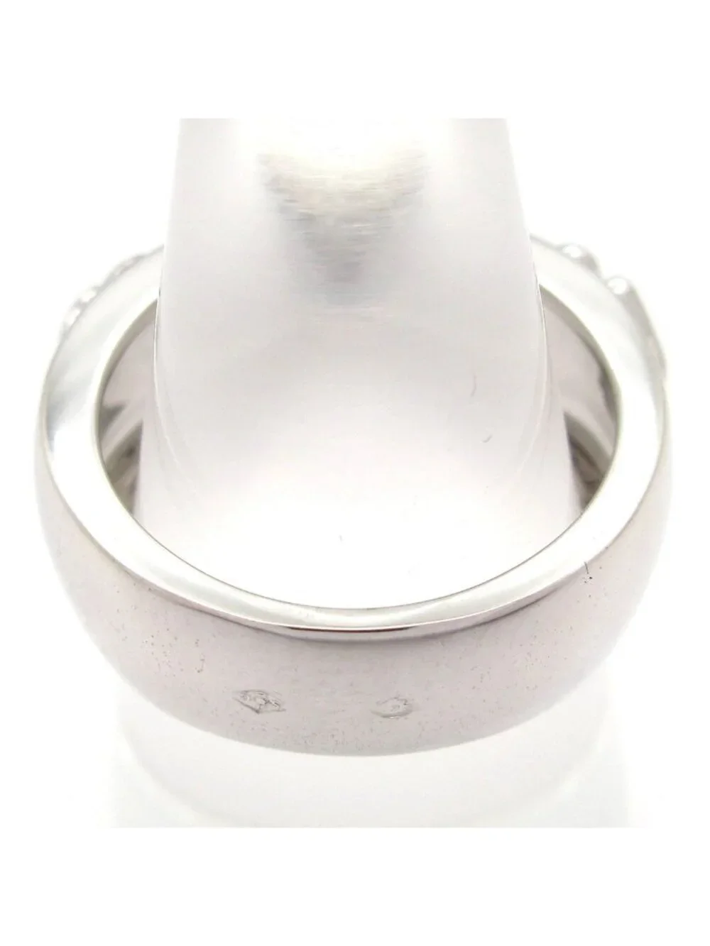 Chanel Ring Three Symbol 18k White Gold Diamond Carat